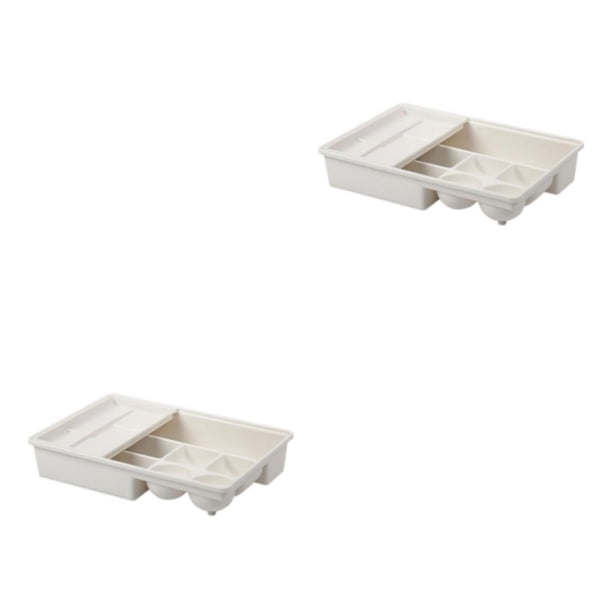 Organizador de cajones deslizantes Methold 2Conjunto Blanco