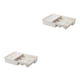 thumbnail image 1 of Organizador de cajones deslizantes Methold 2Conjunto Blanco, 1 of 6
