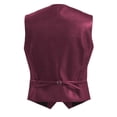 thumbnail image 3 of African Men's Jacquard Formal Suit Vest and Bow Tie set, 3 of 5