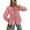 Pink, variant on PRETTYGARDEN Women's Spring Fall Babydoll Peplum Blouse Shirt Puff Long Sleeve Bow Tie Front Trendy Cute Y2K Going Out Tops