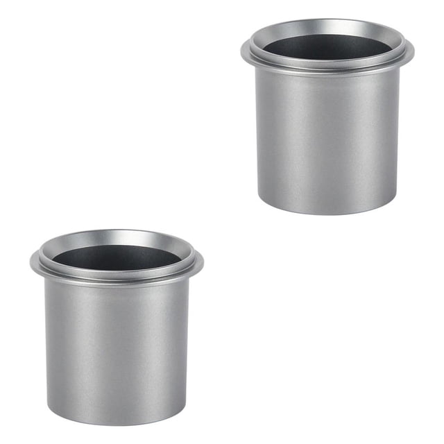 Injueey Taza dosificadora de café de aleación de aluminio Taza para olfatear para máquina de Herramientas de bricolaje 51 mm gris 2piezas Gris 51 mm