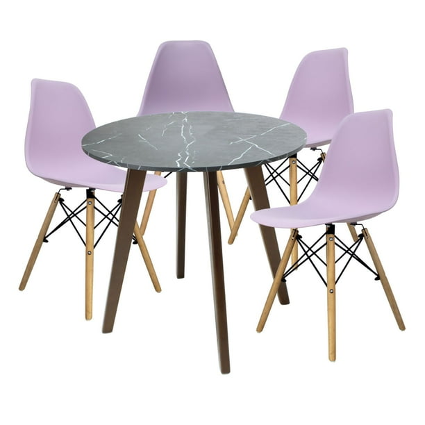 Mesa Frankfurt 80 con 4 Sillas Oslo
