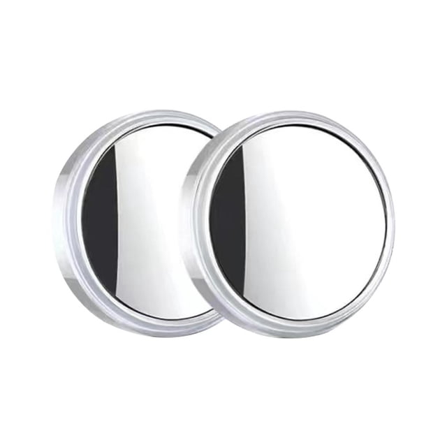 Blind Spot Mirrors Round HD Glass Frameless Convex Rear 360 Stick On Mounted Small Borderless Circular Car Mirror