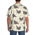 thumbnail image 7 of Goofa Funny Chicken Printed Men's Casual Short-sleeved Shirt,Lightweight Breathable Button-down,Summer Casual men's top,Versatile Fashion shirt-4X-Large, 7 of 7