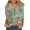 Green, variant on YUGYXL 2025 Trendy Henley Shirt for Women Lounge Three Quarter Sleeve Lightweight Fit Tshirt Summer Button Crew Neck Comfy Tunic Tees Going Out Clothes