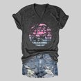 thumbnail image 2 of Jamsmile Women T-Shirts Casual Summer Tropical Leaves Print Short Sleeve T Shirts Trendy Basic Retro Graphic Tee Shirts Tops, 2 of 3