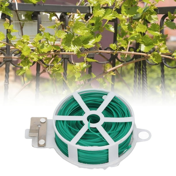 Dispensador Con Cortador De Rollo De Alambre, Lazo Flexible Para Plantas, Fácil Doblado Con Cortador Para Jardín