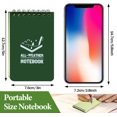 thumbnail image 2 of shiyou-10 Pack Waterproof Notebook, 3x5 inch Pocket Notepad, All Weather Pocket Notebook, Write in The Rain Mini Spiral Notepad with Grid, Handy Steno Memo Pads for Outdoor, Office, School (Green), 2 of 4