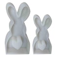 thumbnail image 1 of Moldes para velas con forma de conejo molde portátil con forma de conejo para hacer jabón de cera de vela 2 uds., 1 of 6