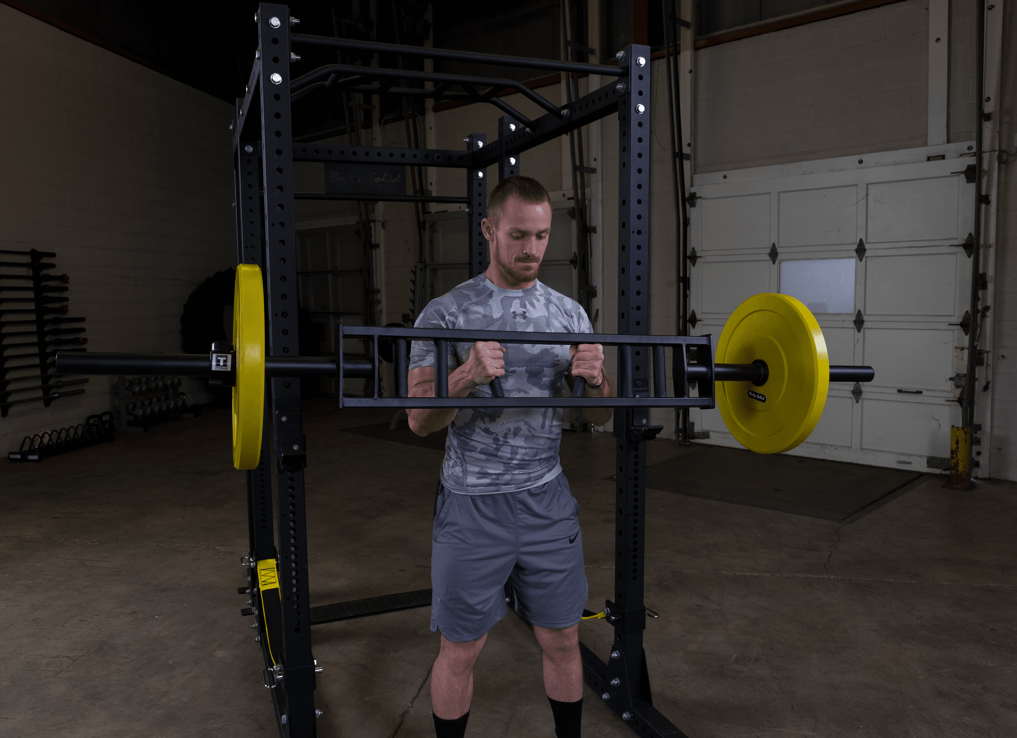 Body Solid OMG86 Multi Grip Football Olympic Bar
