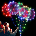 thumbnail image 4 of 10 piezas de luces LED de cadena para árbol de Navidad, globos Bobo transparentes y brillantes, luces de hadas para el hogar, decoraciones para fiestas de cumpleaños y bodas, 4 of 5