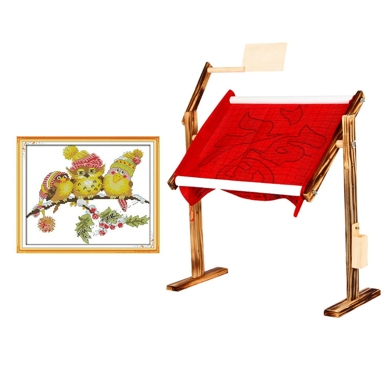 Quilting Frames for Hand Quilting, Stitch Stand Embroidery Hoop Stitch  Frame Stand Wooden Quilting Rack Floor Stand Adjustable Needlework Stand
