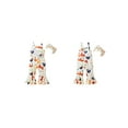 thumbnail image 2 of Hirigin Girls Jumpsuit Chicken/Geometric Pattern Print Playsuit with Headband, 2 of 9