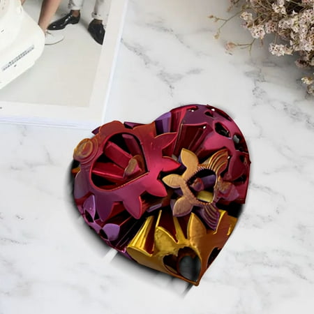 

SNGMN Advanced Printing Cut-Out Hearts - Versatile Hollowed Shapes for Gifts and Stress Relief - Perfect for Students and Office Workers - Highly Entertaining Fidget Toy (E)