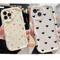 thumbnail image 2 of Love Heart 3D Wavy Curved Edge Soft Phone Case for Iphone 15 Pro Max 11 12 13 14 Pro Max 15 Pro 15 14 Plus 13 Mini XR XS Cover, 2 of 5
