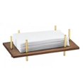 thumbnail image 2 of Cal Mil  Mid-Century Napkin Holder with Chrome Frame 10.5 x 5.5 x 3.5 in., 2 of 2