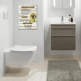 thumbnail image 5 of Ladies and gentlemen Bathroom Rules canvas Wall Decor, sunflowers yellow theme Bathroom Decor Wall Art,Farmhouse Toilet Wall Decor,Rustic Bathroom Funny Rules Prints Signs Framed 12"x15", 5 of 6