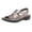 Gold_056, variant on Domuza Orthopedic Casual Sandals for Women Arch Support Flat Wedge Sandals Wide Slip on Non Slip Sneakers Beach 2026 New Foam Shoes Black 7.5（EU-39）