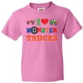 thumbnail image 3 of Inktastic I Love Monster Trucks Youth T-Shirt, 3 of 5