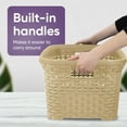 thumbnail image 5 of Superio Laundry Basket, Wicker Style,1.4 Bushel (Beige), 5 of 9