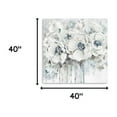 thumbnail image 5 of 40" Winter Blues Flower Canvas Wall Art, 5 of 5