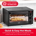thumbnail image 3 of Dash 23L Air Fryer Toaster Oven with Aircrisp Technology, 6-Slice Capacity, Black, 3 of 10