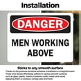 thumbnail image 3 of (2 Pack) Men Working Above OSHA Danger Sign 10 Inch X 7 Inch Vinyl Label Decal Sticker Weather Resistant, UV Protected for Workplace, Business, and Construction Site, Made in the USA, 3 of 7