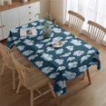 thumbnail image 2 of Smiling Ghosts Halloween Pattern Rectangle Tablecloth 60"x84",Waterproof Polyester Rectangle Table Cloth, Wipeable Spillproof Polyester Tablecloth for Dining, Camping, Indoor and Outdoor, 2 of 5