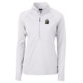 thumbnail image 2 of Women's Cutter & Buck White FIU Panthers Adapt Eco Knit Stretch Recycled Half-Zip Pullover Top, 2 of 3