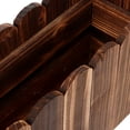 thumbnail image 3 of 1Pcs Flower Box Small Dark Brown Rectangular Wooden For Windowsill Decor, 3 of 9