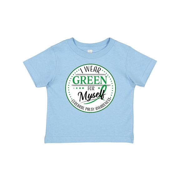Inktastic I Wear Green for Myself- Cerebral Palsy Awareness Boys or Girls Baby T-Shirt