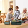 thumbnail image 6 of Loobuu Divided Serving Tray with Lid, Removable Divided Platter Food Storage Containers with 4 Compartment for Christmas Party, Veggies, Snack, Fruit, Nuts, Candy, Cracker, Chip, 6 of 6