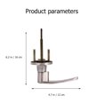 thumbnail image 2 of CHICHUMID Door Security Devices Inside Door Lock Zinc Alloy Silver Wearproof for Homeowners 1 Set, 2 of 7