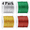 Gold, Silver, Red, Green, variant on 440yards x 1mm Metallic Cord Tinsel Rope for Ornament Hooks and Gift Wrapping, Ribbon Wrap Thread Tag Cord for Craft Making(Gold, Silver, Red, Green)