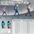 thumbnail image 4 of Bastones de senderismo TheFitLife, de fibra de carbono, plegables, color morado, 4 of 7