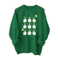 thumbnail image 2 of Uootdi Hauts pour Femmes Manches Longues Col Rond Imprimé Graphique Fête de la Saint-Patrick Festivals Sorties Week-Ends Chandails en Molleton Confortables Cadeau, 2 of 6