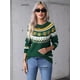 thumbnail image 5 of Suéter Vintage de Jacquard con patrón geométrico para mujer, jerseys de punto informales de Navidad, Top de Festival, ropa femenina, invierno, 2025, 5 of 5