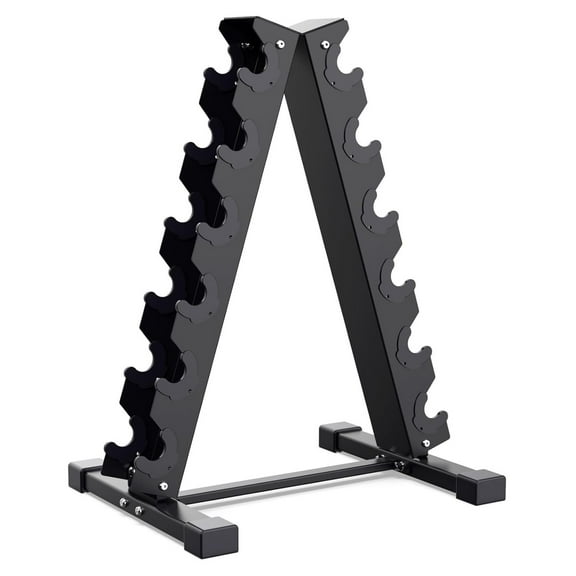 Dumbbell Rack Stand Weight Rack for Dumbbells Compact A-Frame Home Gym（6 tier，800Lbs）