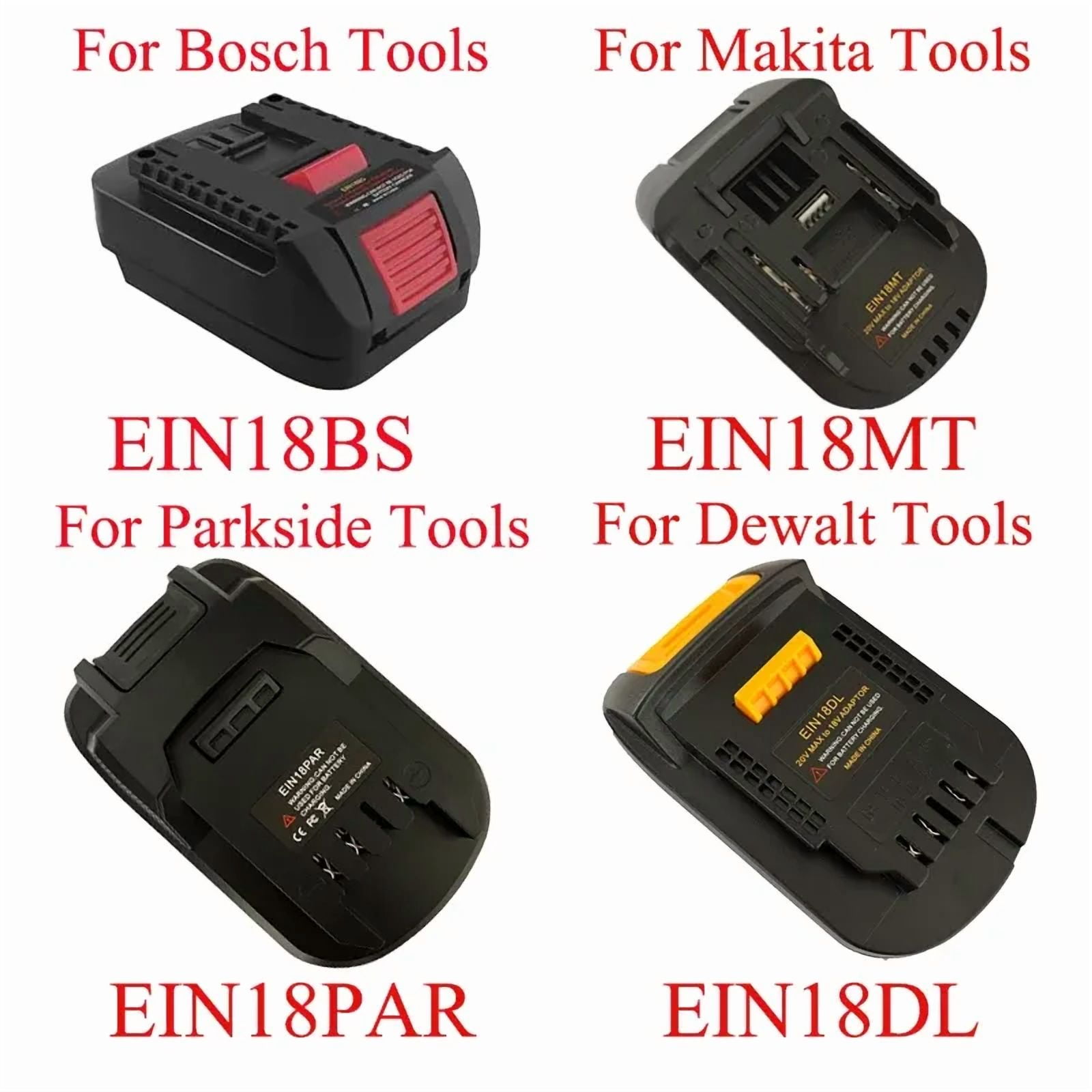 Battery Converter Adapter for Ein*hell 18V Li-Ion Battery for Park*side 20V Power Tool