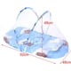 thumbnail image 4 of Bebé Plegable Cuna Tienda Cama Mosquitera Cojín Almohada Colchón Almohada Azul Macarena Mosquitera, 4 of 8