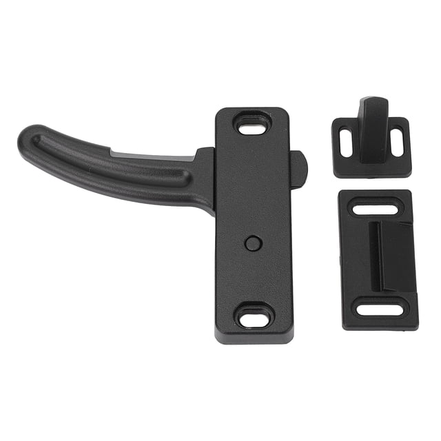 Pestillo De Herraje Para Puerta Con Pantalla RV, Metal, Negro, Fuerte