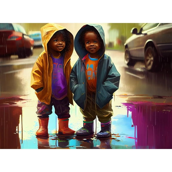 Great Puzzle African American Puzzle: Puzzle African American, Honor Black History & Art with A Challenging Jigsaw for Adults, Mind-stimulating Entertainment (Puddles) 500 Piece