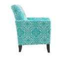 thumbnail image 5 of Aiken Arm Chair in Turquoise Damask, 5 of 8