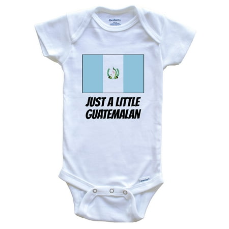 

Just A Little Guatemalan Cute Guatemala Flag Baby Bodysuit 6-9 Months White