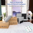 thumbnail image 3 of Arathorn  Sectional Modular Sofa with Storage for Living Room Accessories (Soft Fabric Armrests), 3 of 5