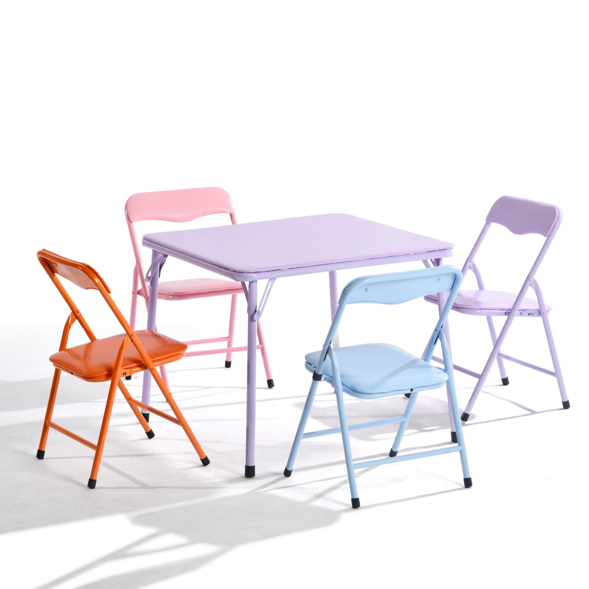 Homy Casa Kids Play Table and 4 Chairs Set, Ideal for Toddler Daycare Preschool Classroom Playroom