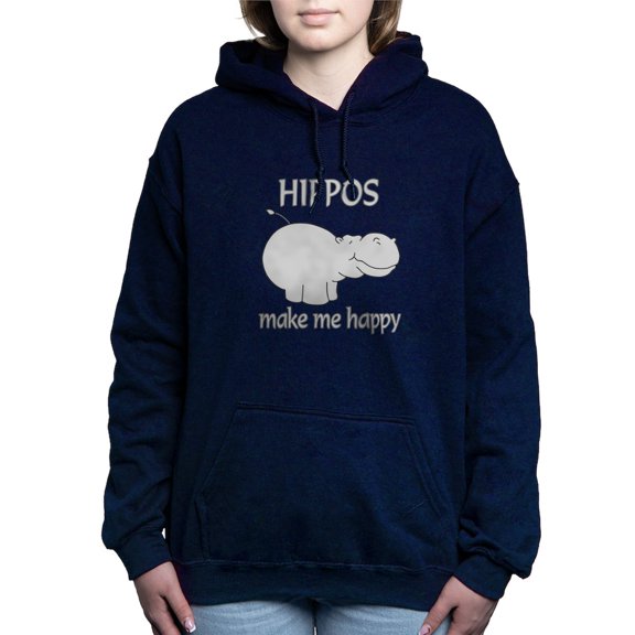 CafePress - Hippo Happy - Pullover Hoodie, Classic & Comfortable Hooded Sweatshirt