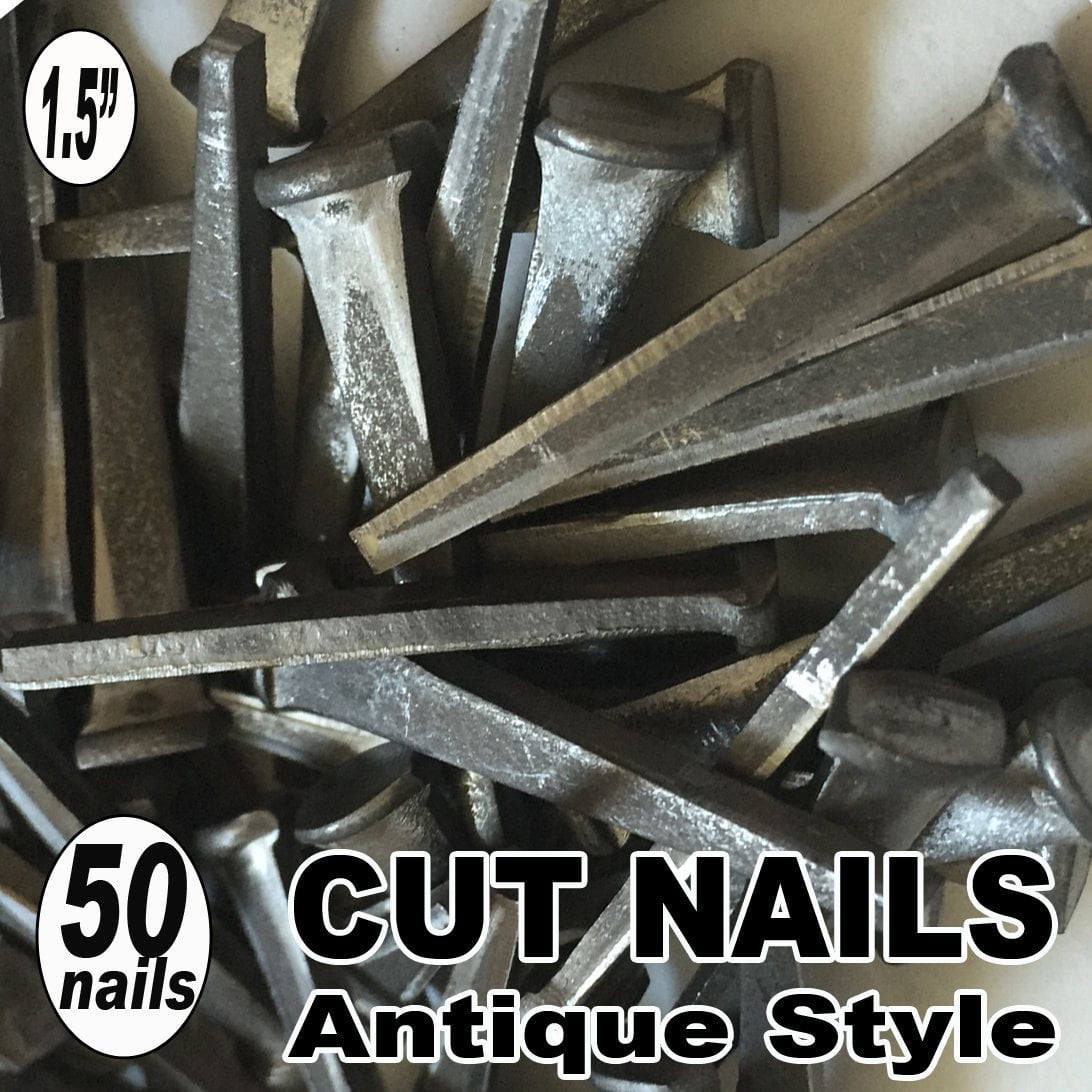 50 1.5" COMMON CUT Nails-Antique Style