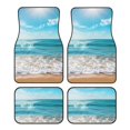 thumbnail image 1 of Balery Sunny Ocean Waves Juego de 4 Alfombrillas para Auto, Revestimientos de Caucho Resistente, Diseño Antideslizante, 1 of 7