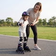 thumbnail image 3 of Babyjoy Patins à Roues Alignées pour Enfants pour Garçons et Filles de 5 à 7 Ans, 4 Tailles Réglables Patins à Roues Alignées Violet et Noir, 3 of 10
